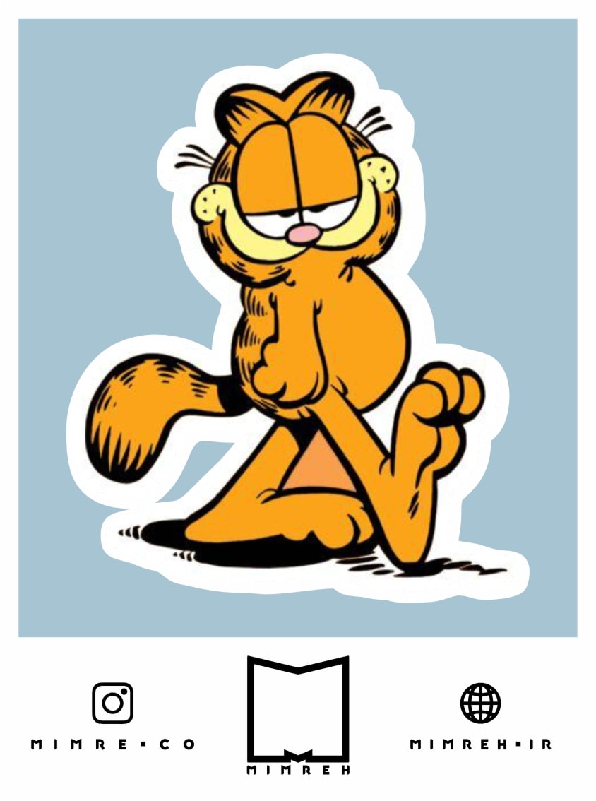 استیکر garfield