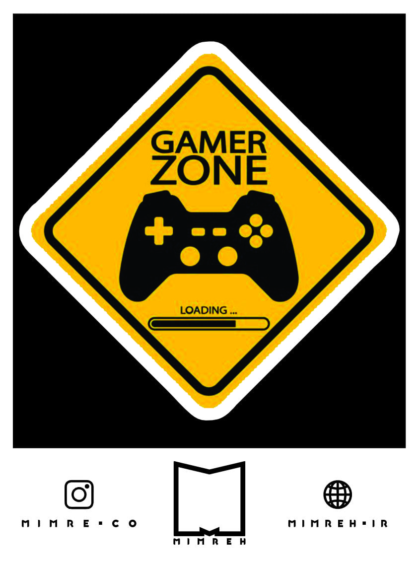 استیکر Gamer Zone