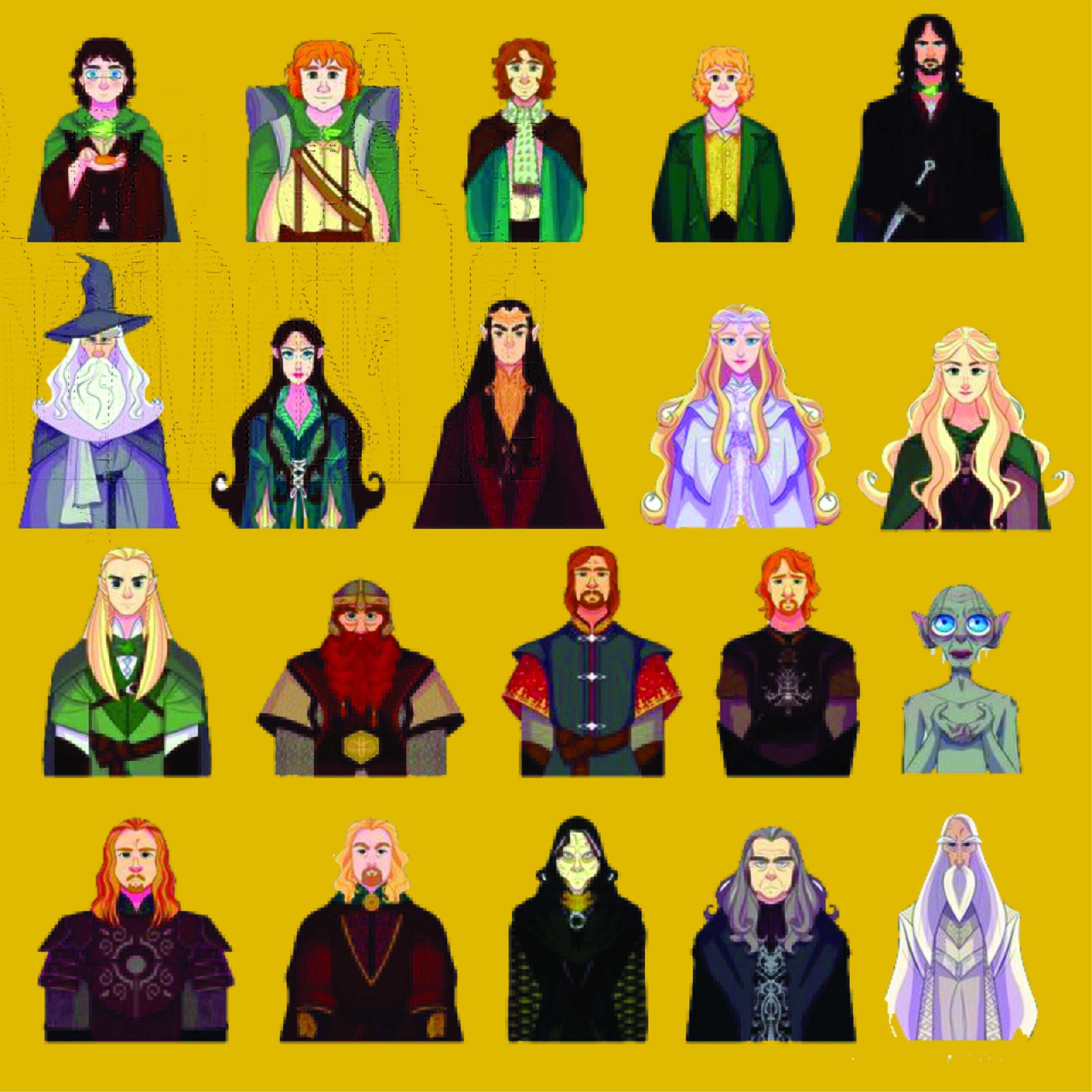 استیکر پک Lord of the Rings1