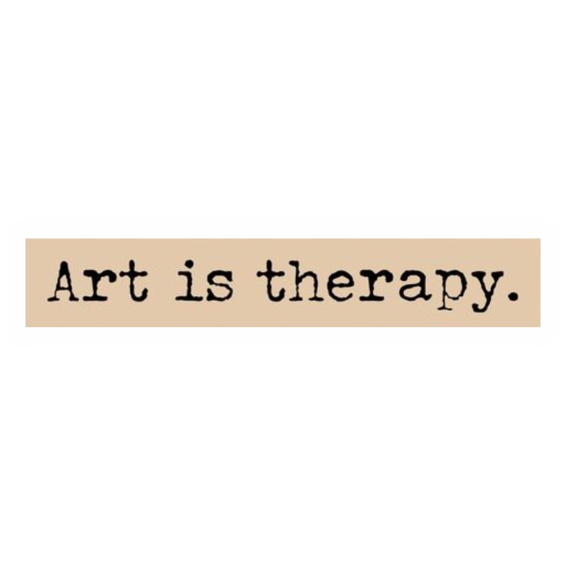 استیکر Art is Therapy
