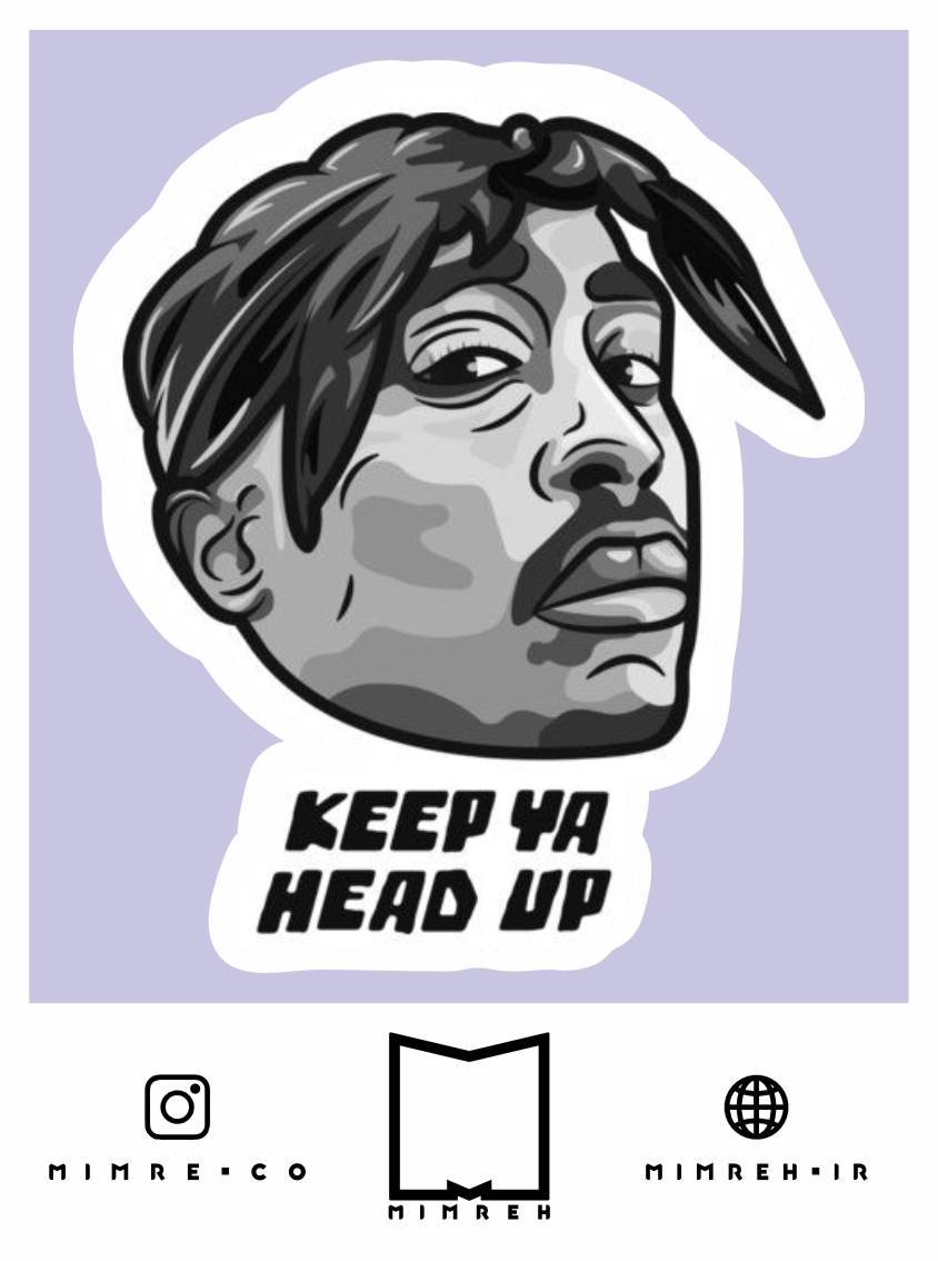 استیکر Tupac