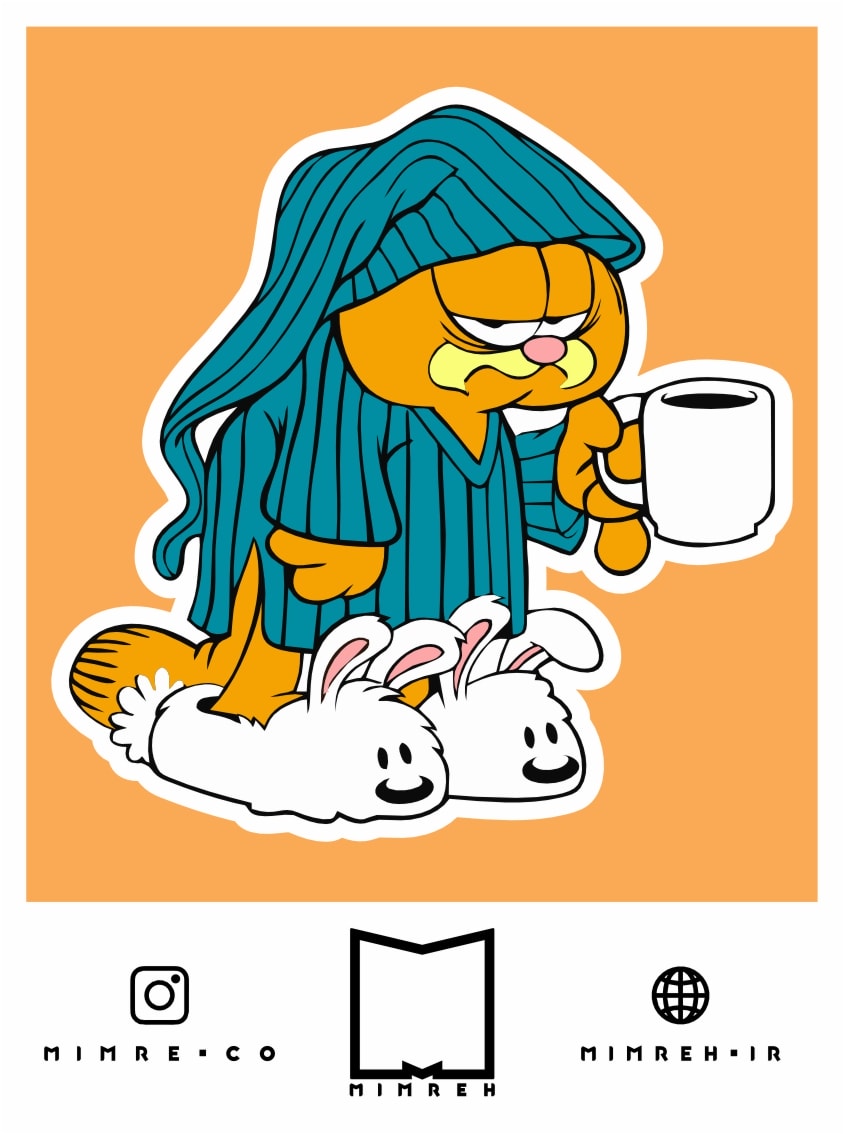 استیکر garfield