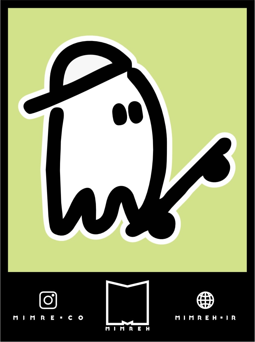 استیکر skater ghost