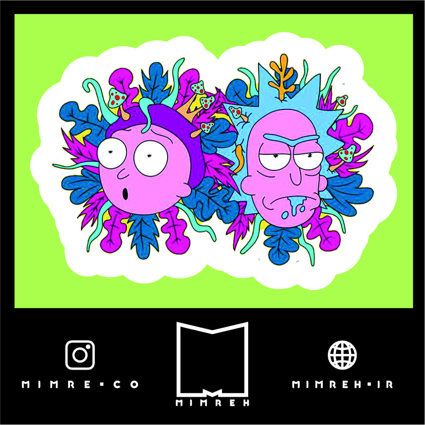 استیکر rickandmorty28