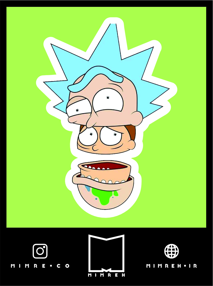 استیکر rickandmorty30
