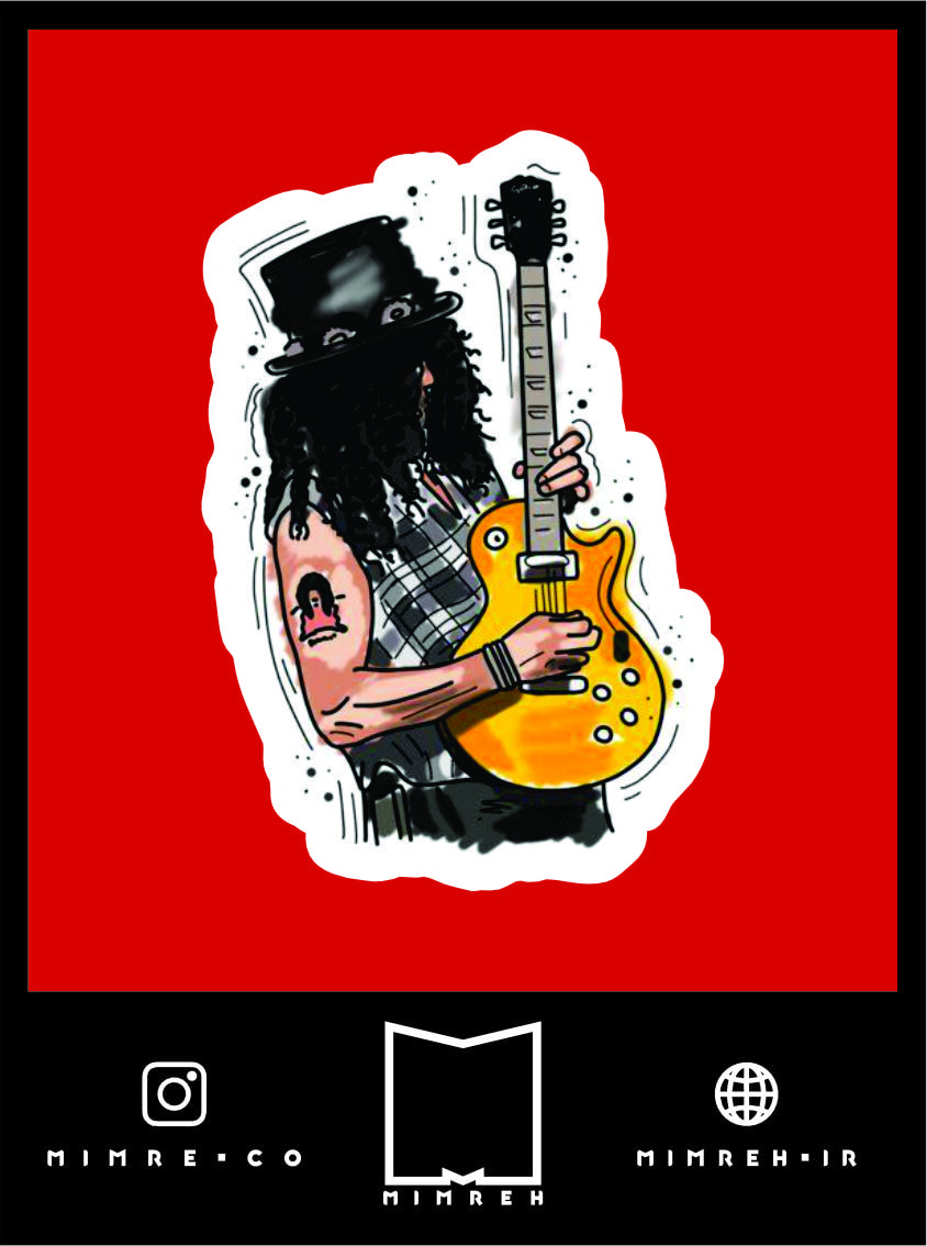 استیکر rock and metal bands10