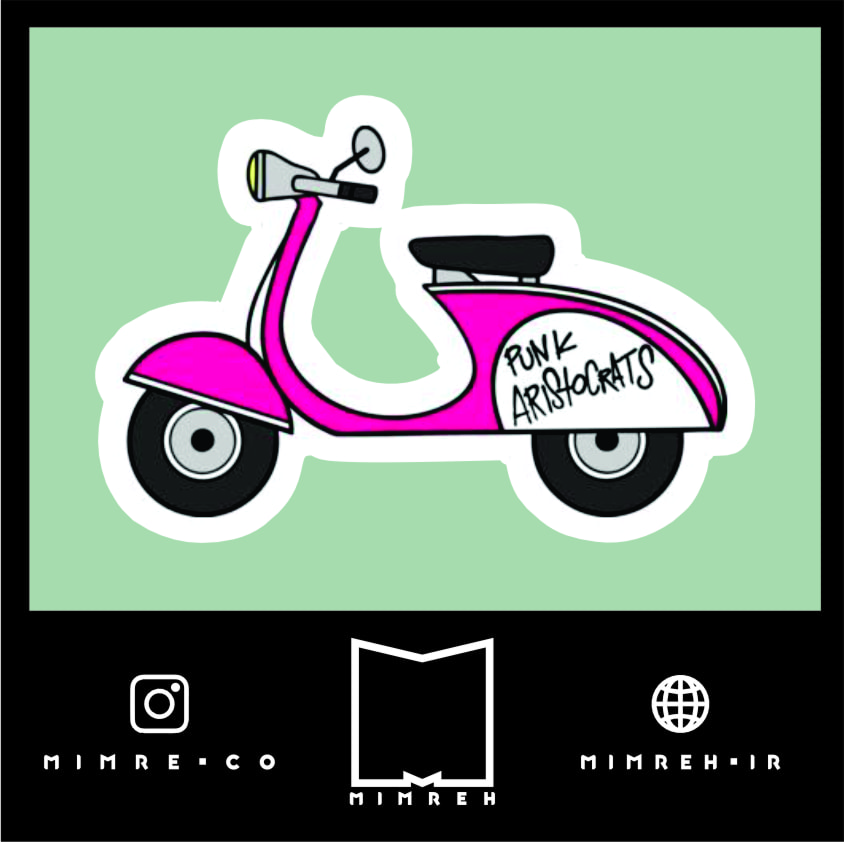 استیکر Vespa6