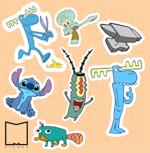 پک استیکر animation 28