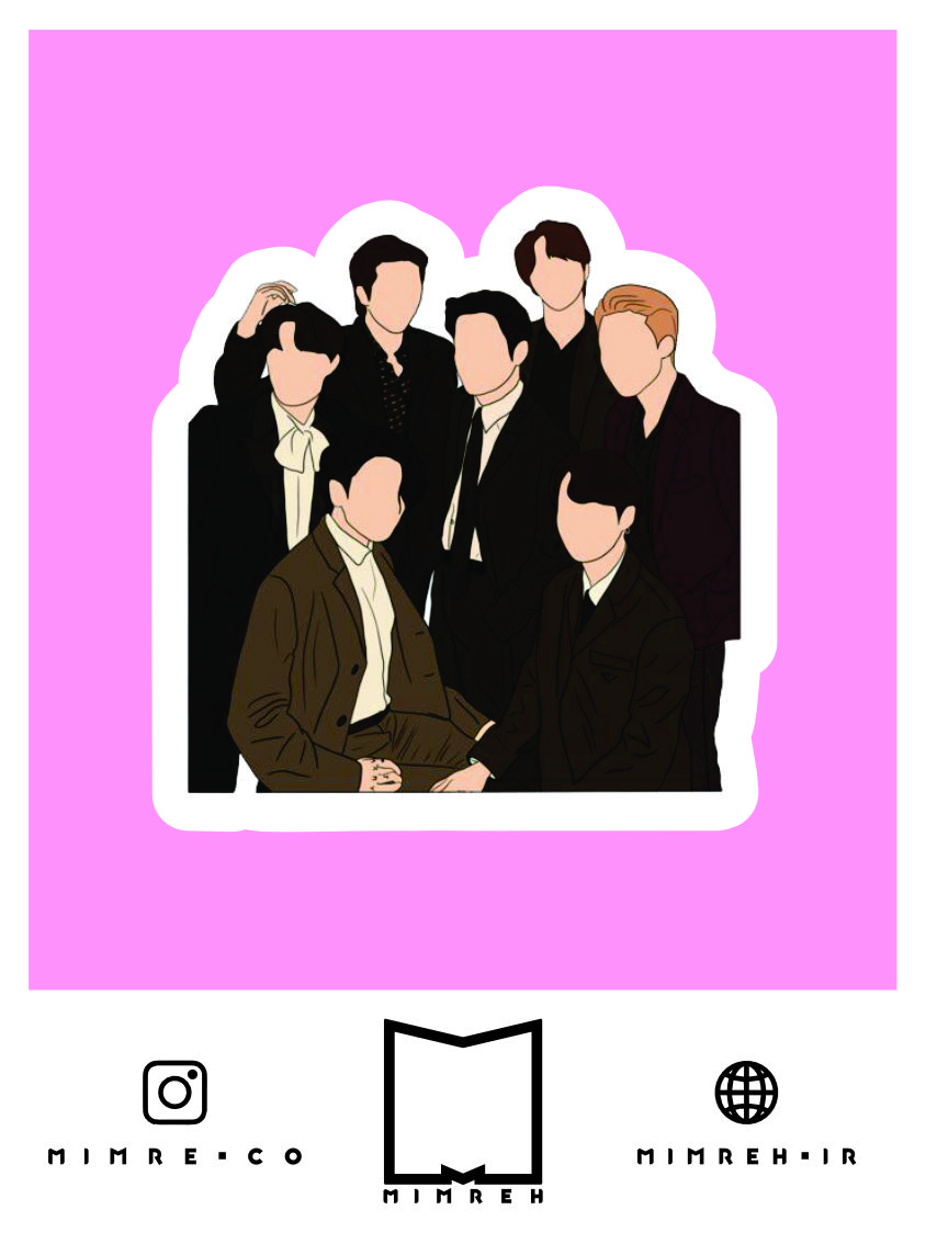 استیکر korean - anime - bts106