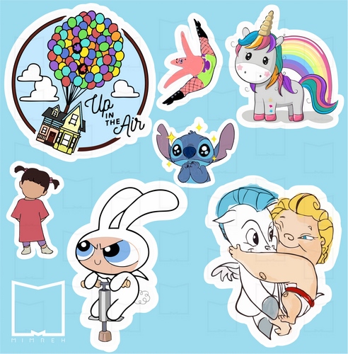 پک استیکر animation 34